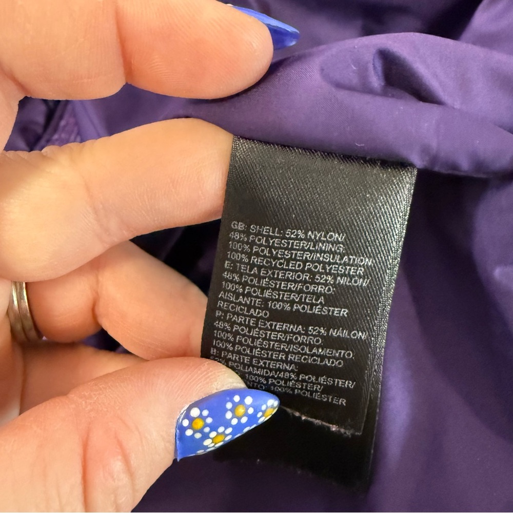 The North Face Puffer Jacket Women’s L Purple - Picture 6 of 6